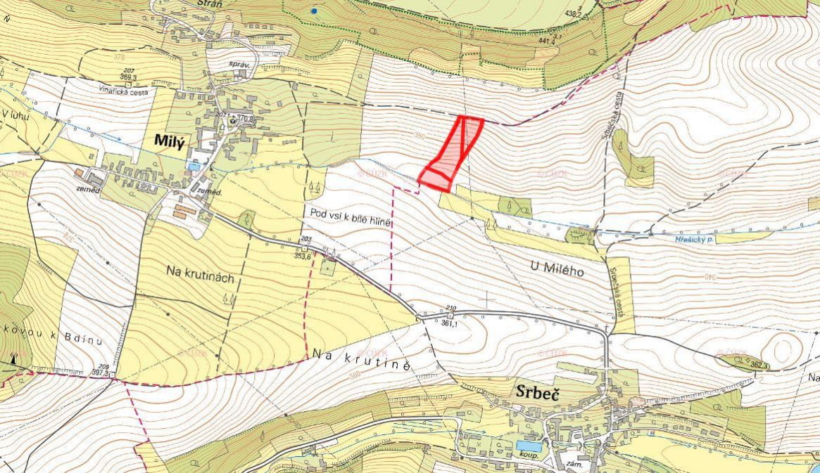 Sady, vinice, prodej, Srbeč, Rakovník - 2