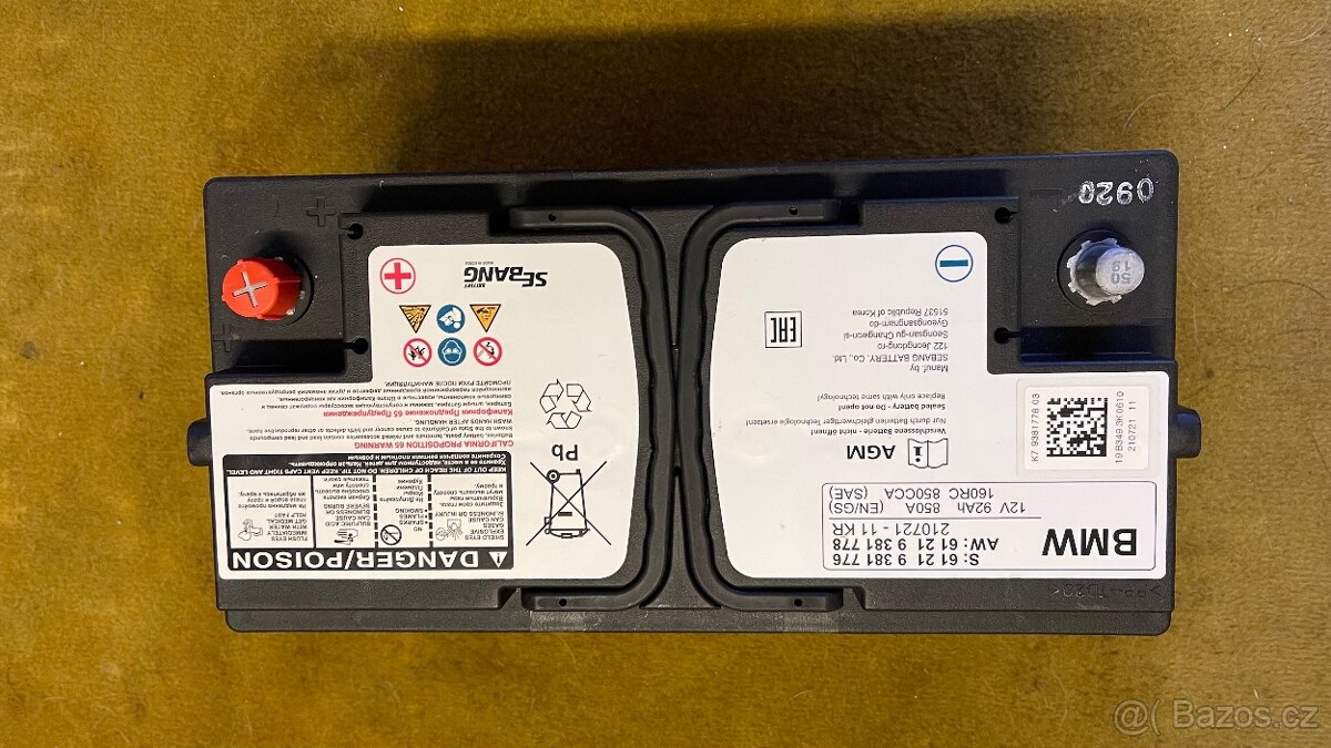 Autobaterie BMW X3 originál - 2