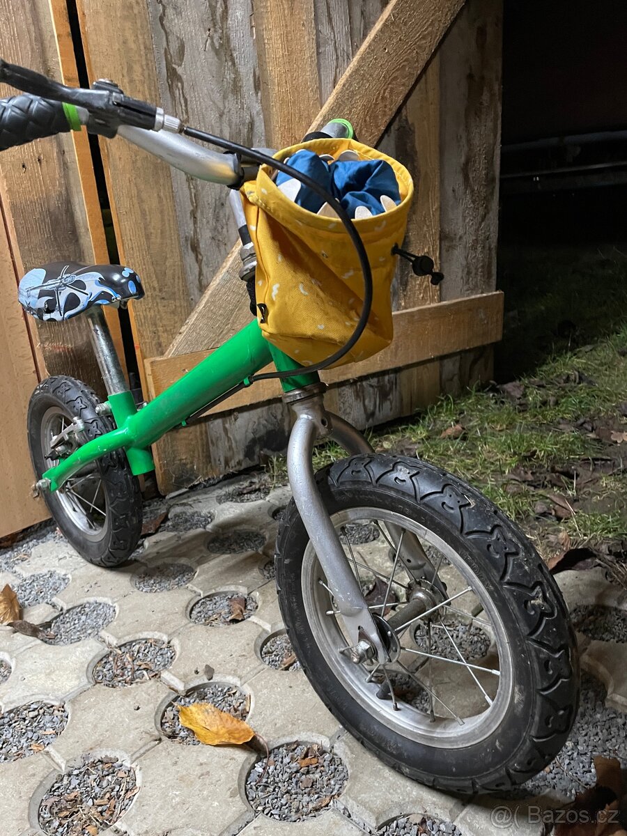 Dětské odrážedlo 12" zelené - 2