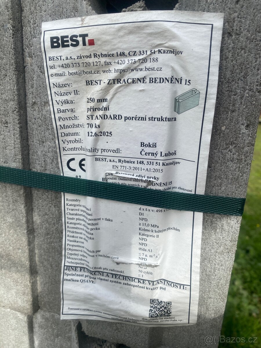 Best- Ztracené bednení - 2