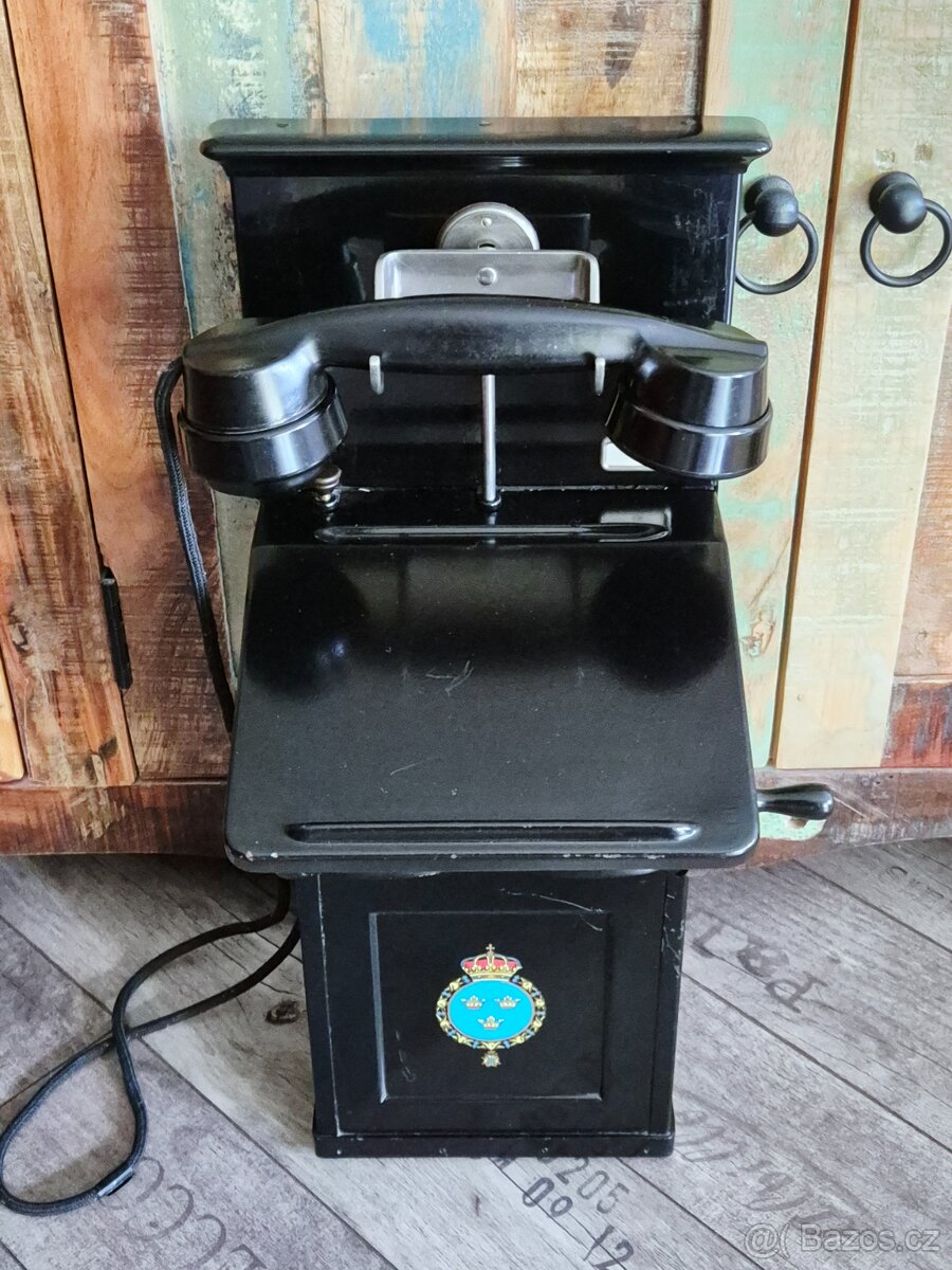 Starožitný krásný telefon L.M.ERICSSON AC-140, rok 1933 - 2