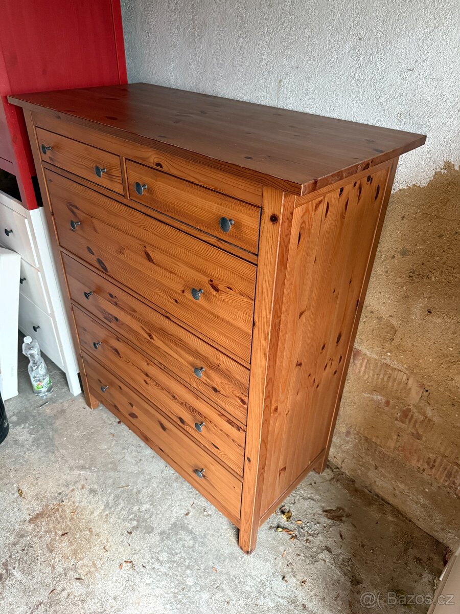 Komoda IKEA Hemnes se 6 zásuvkami - antik - 2