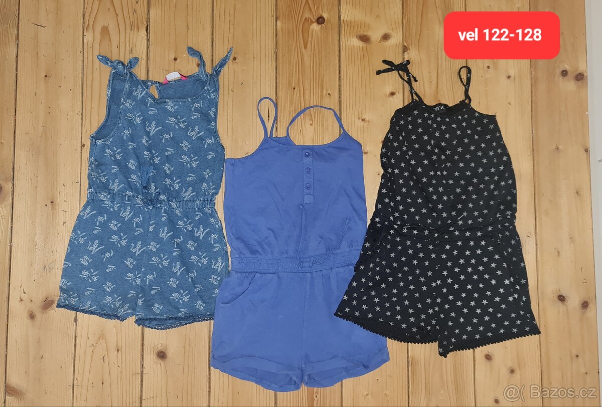 Vel 122-128 - dívčí - šaty,sukně,trička,leginy.... - 2