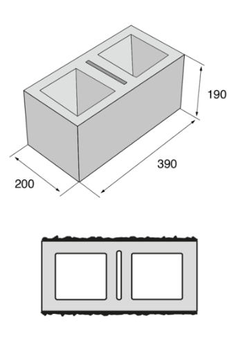 Plotové tvarovky oboustranně štípané, přírodní - 2