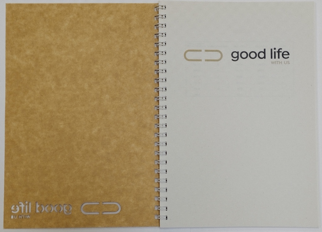 Kroužkový blok A6 s logem, nápisem - 2