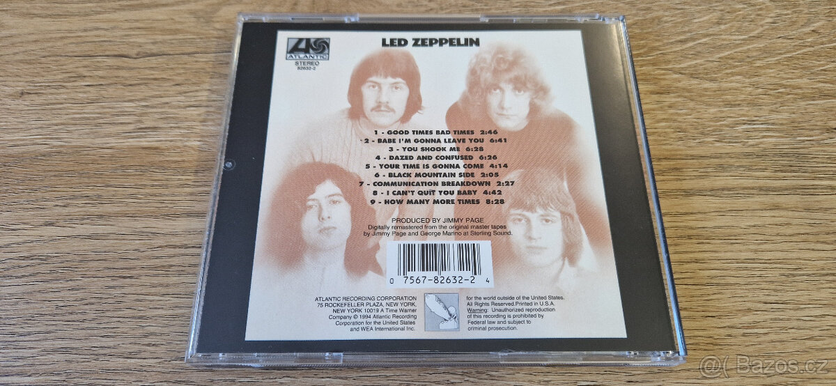 CD LED ZEPPELIN - I, made in USA - 2