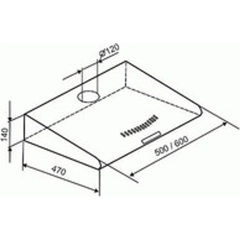 Odsavač par digestoř Mora OP 532 W bílý - 2