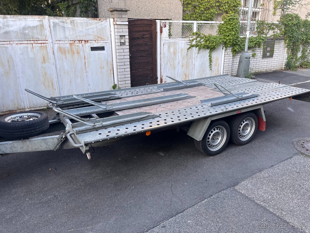 Vlek/Plato/Auto přepravník 3 000 kg k půjčení/ pronájmu - 2