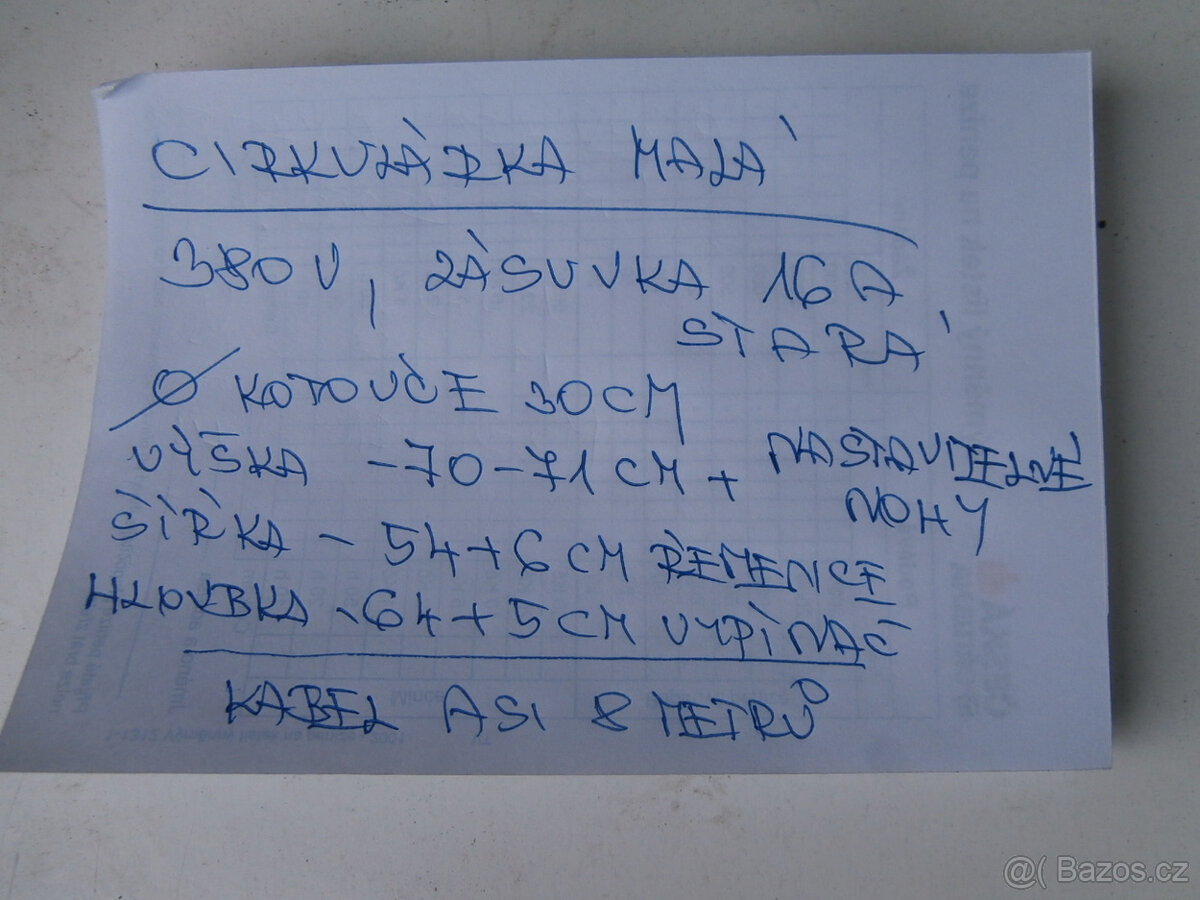 Cirkulárka domácí výroba za 500 kč - 2