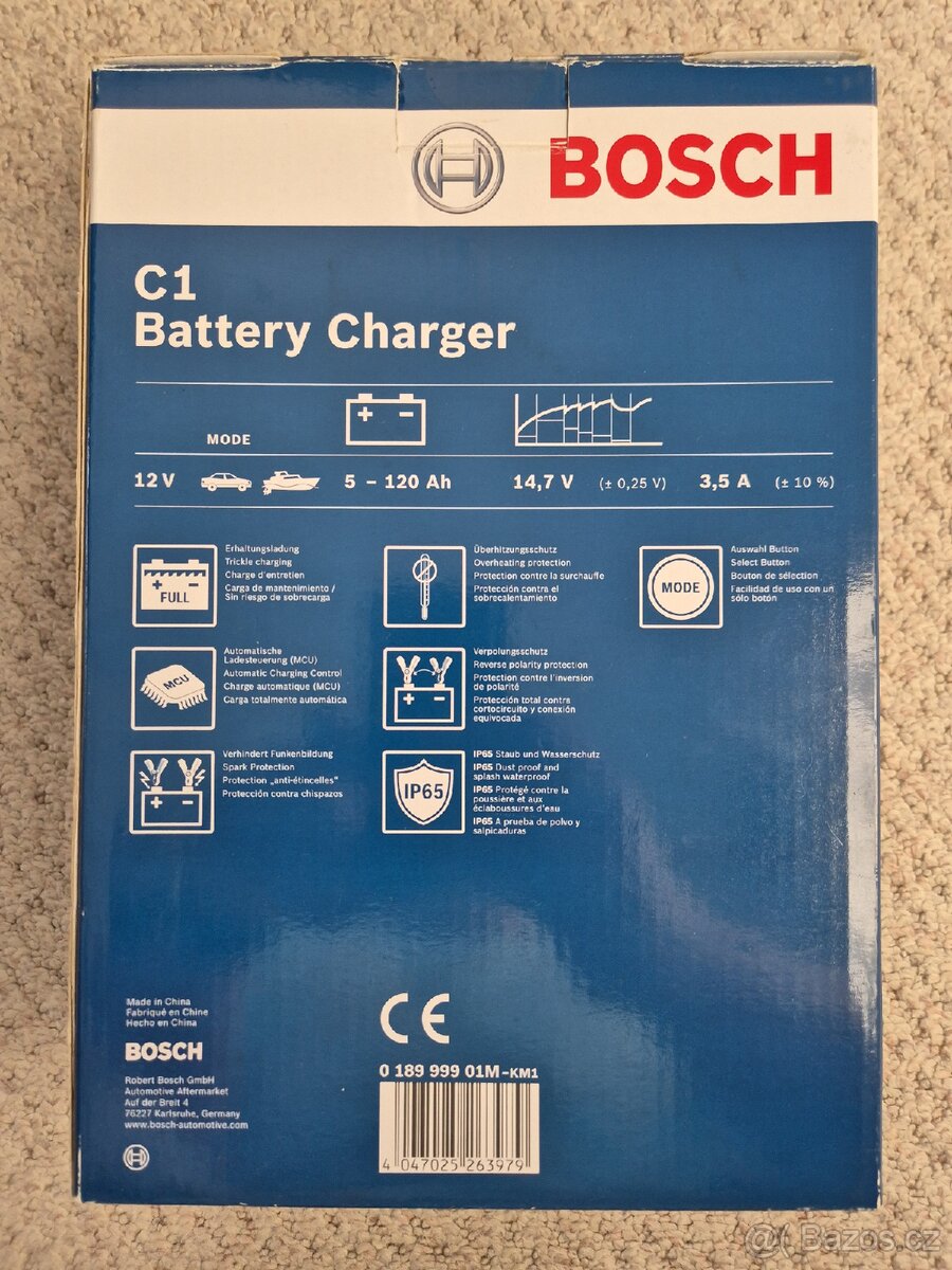 Nabíječka Bosch C1 12V 3,5A - 2