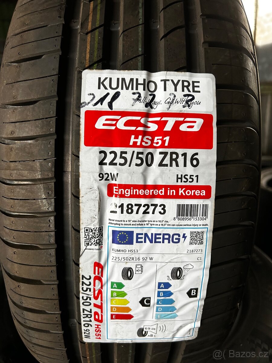225/50/16 nové letní pneu - 2