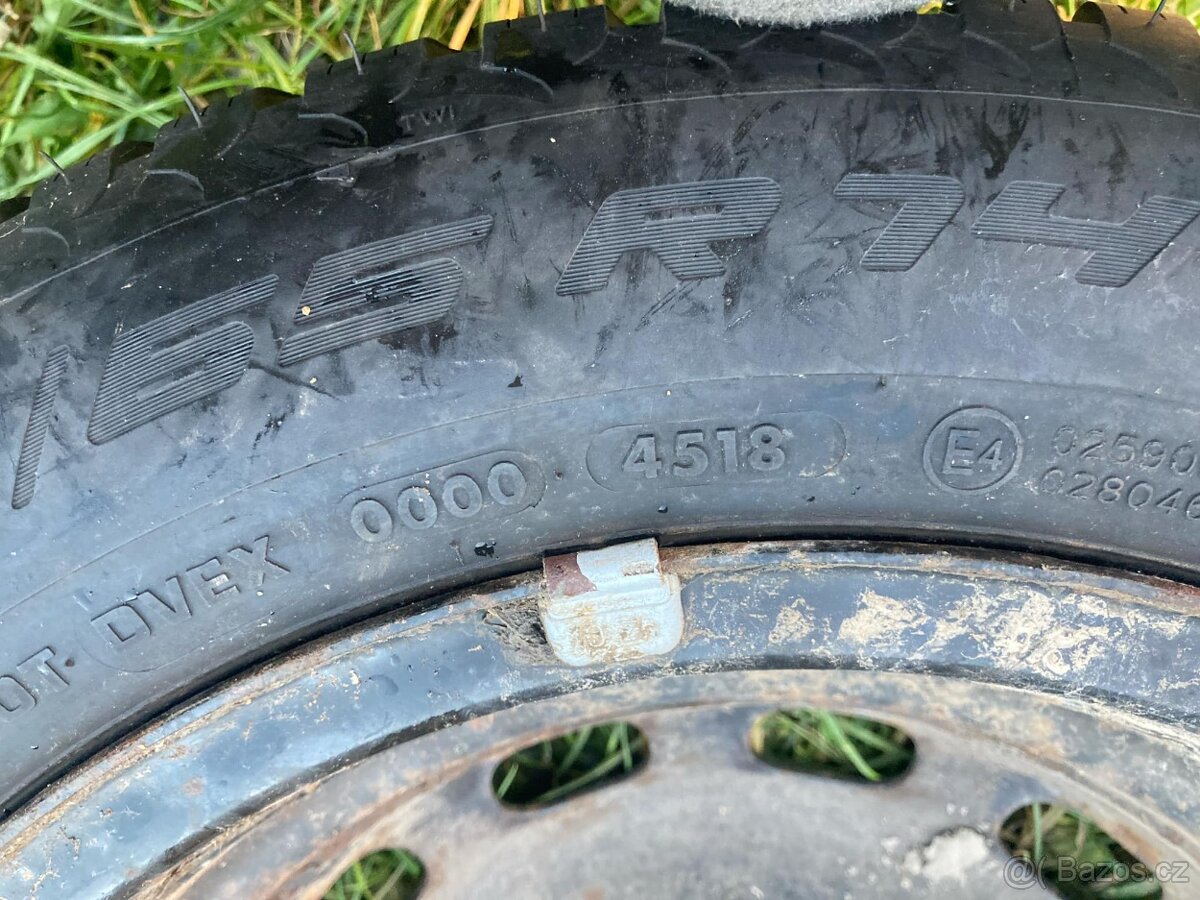 Plechový disk s pneu Apollo 175/65 R14 4x100 - 2