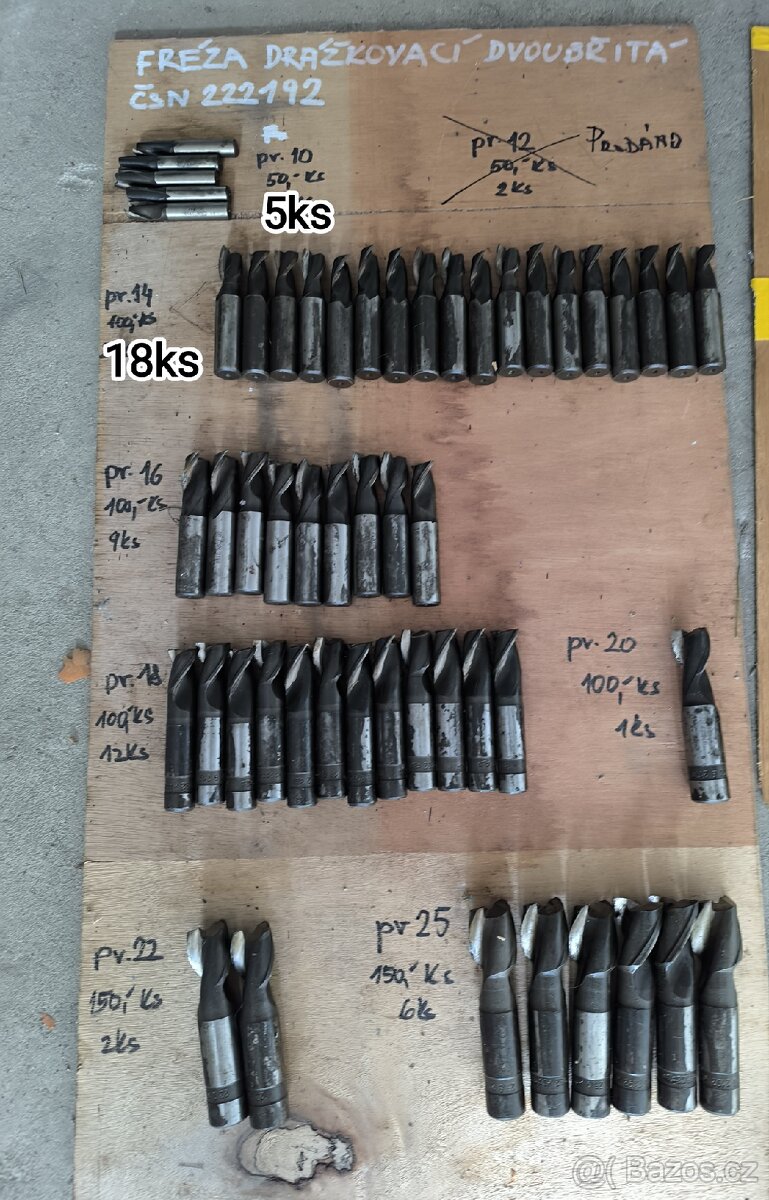 Fréza drážkovací dvoubřitá - 2