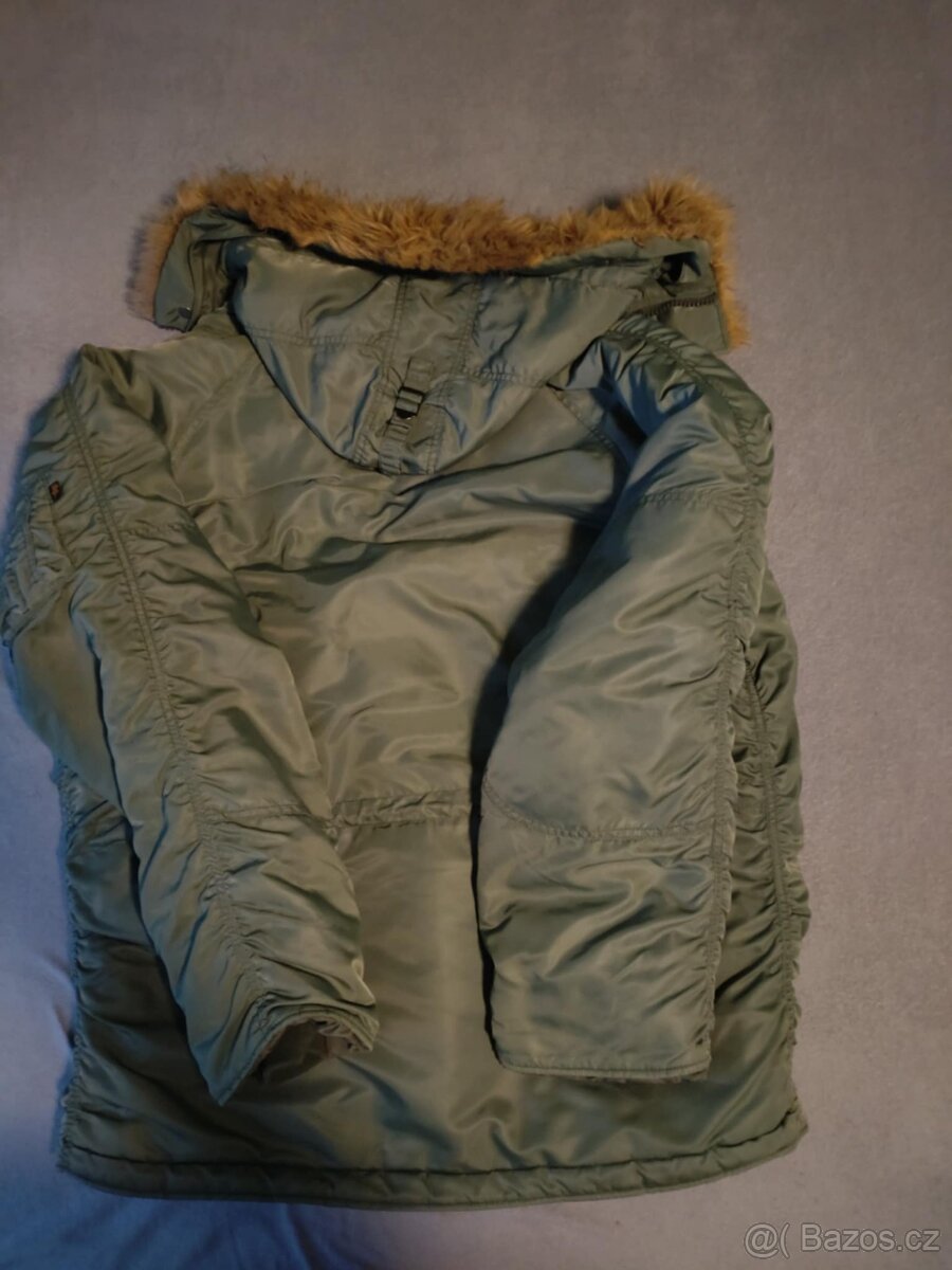 BUNDA N3B ALJAŠKA ALPHA INDUSTRIES OLIVE XL - 2
