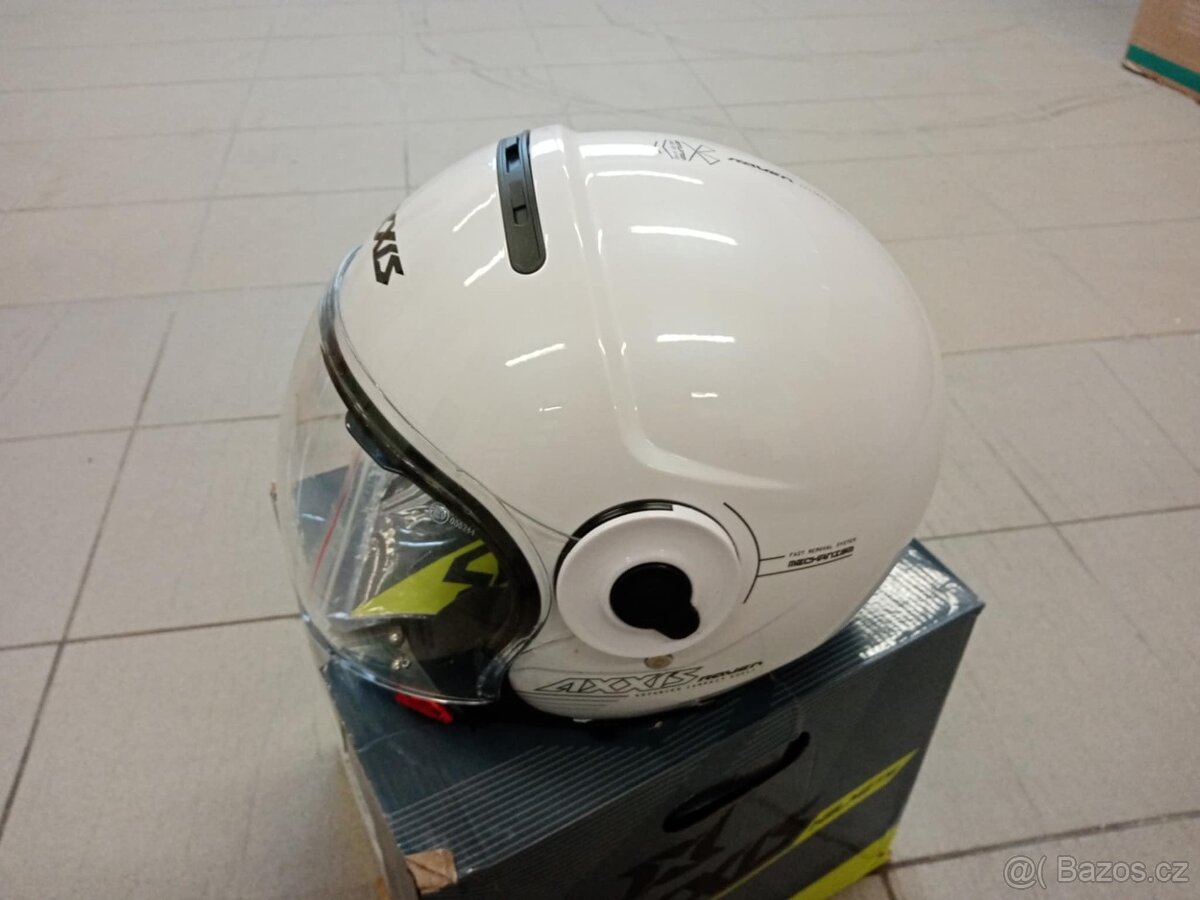 přilba AXXIS RAVEN lesklá bílá - M - 2