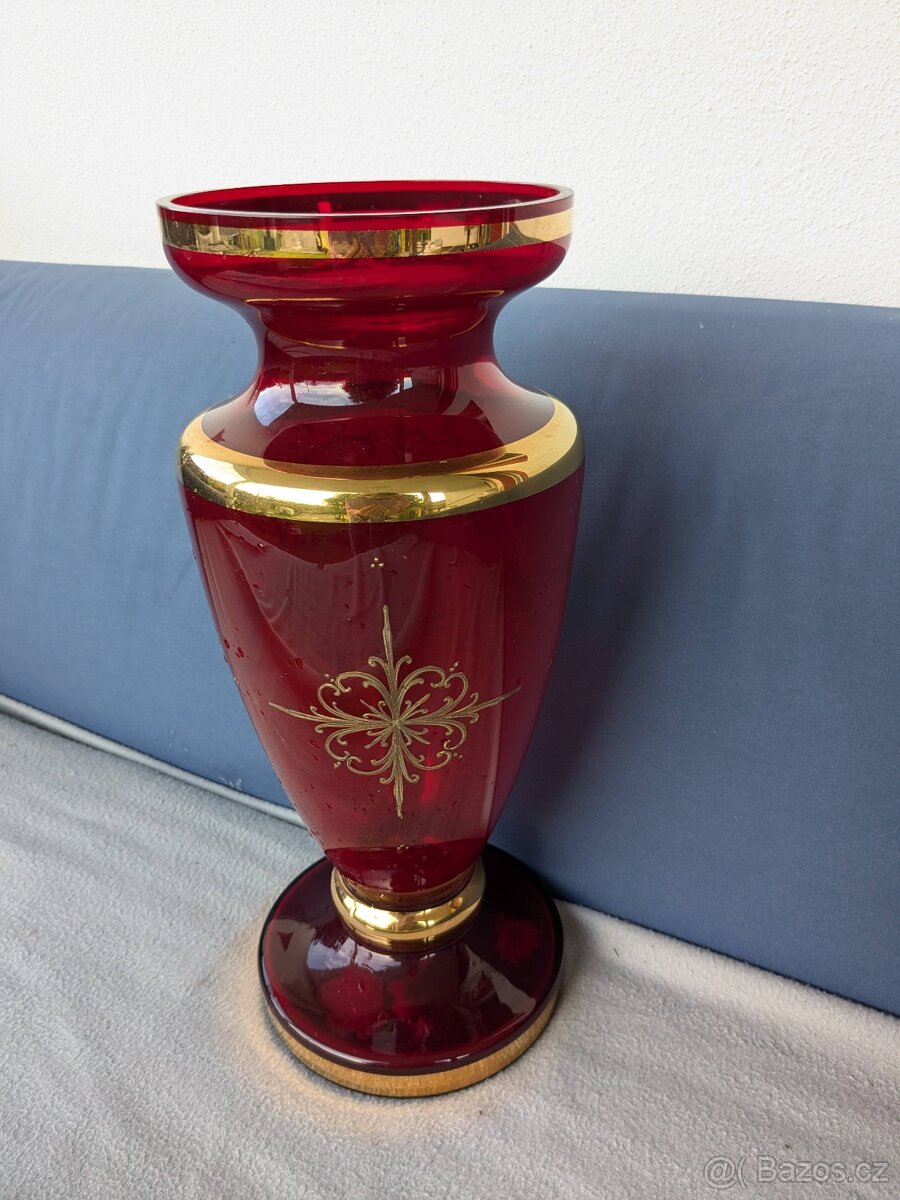 Ručně malovaná váza top stav 40 cm - 2
