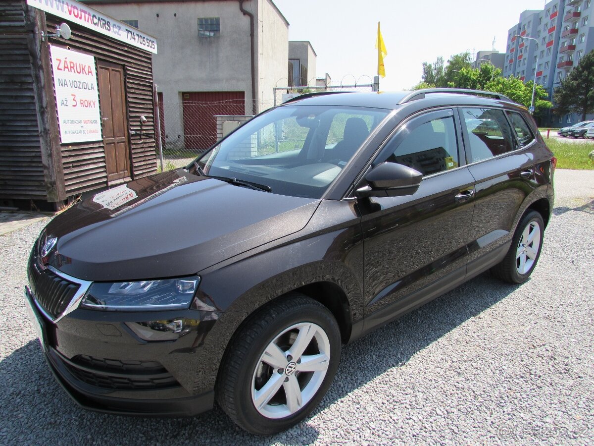 Škoda Karoq 1.6 TDi 85kW, ČR původ, serviska, 2.majitel - 2