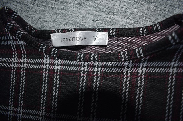 Kárované, kostkované šaty, šatičky Terranova xs/34 - 2