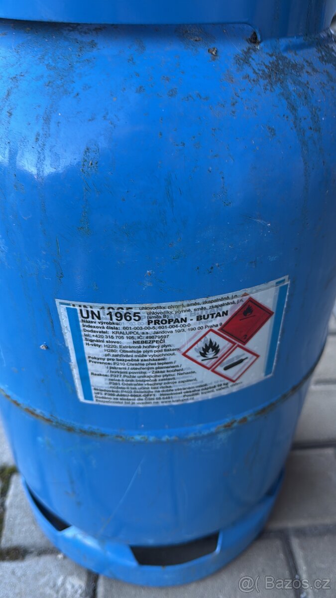 Propanbutanová láhev 10 kg - 2
