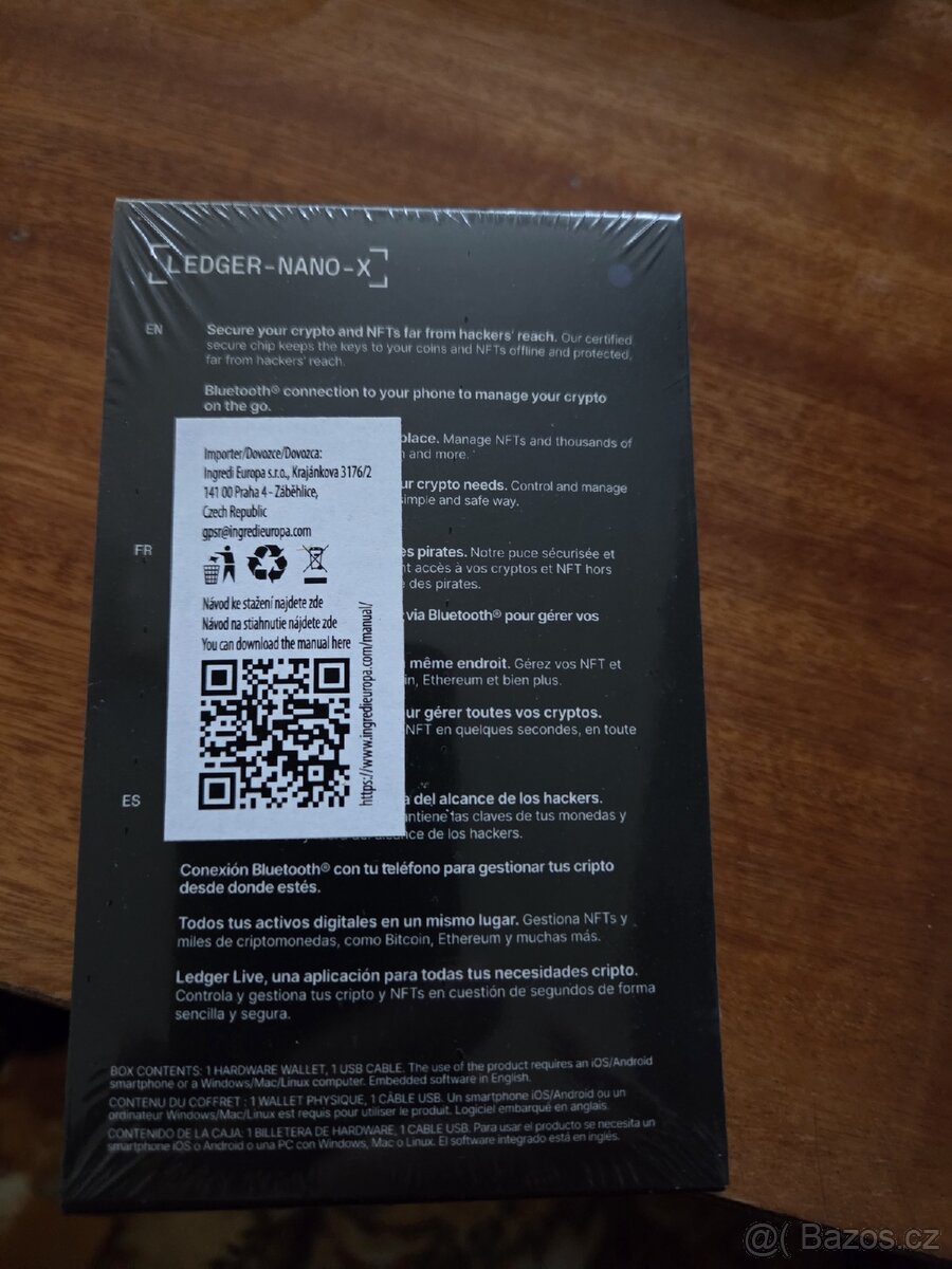 Prodám Ledger NANO-X modrý nový nerozbalený - 2