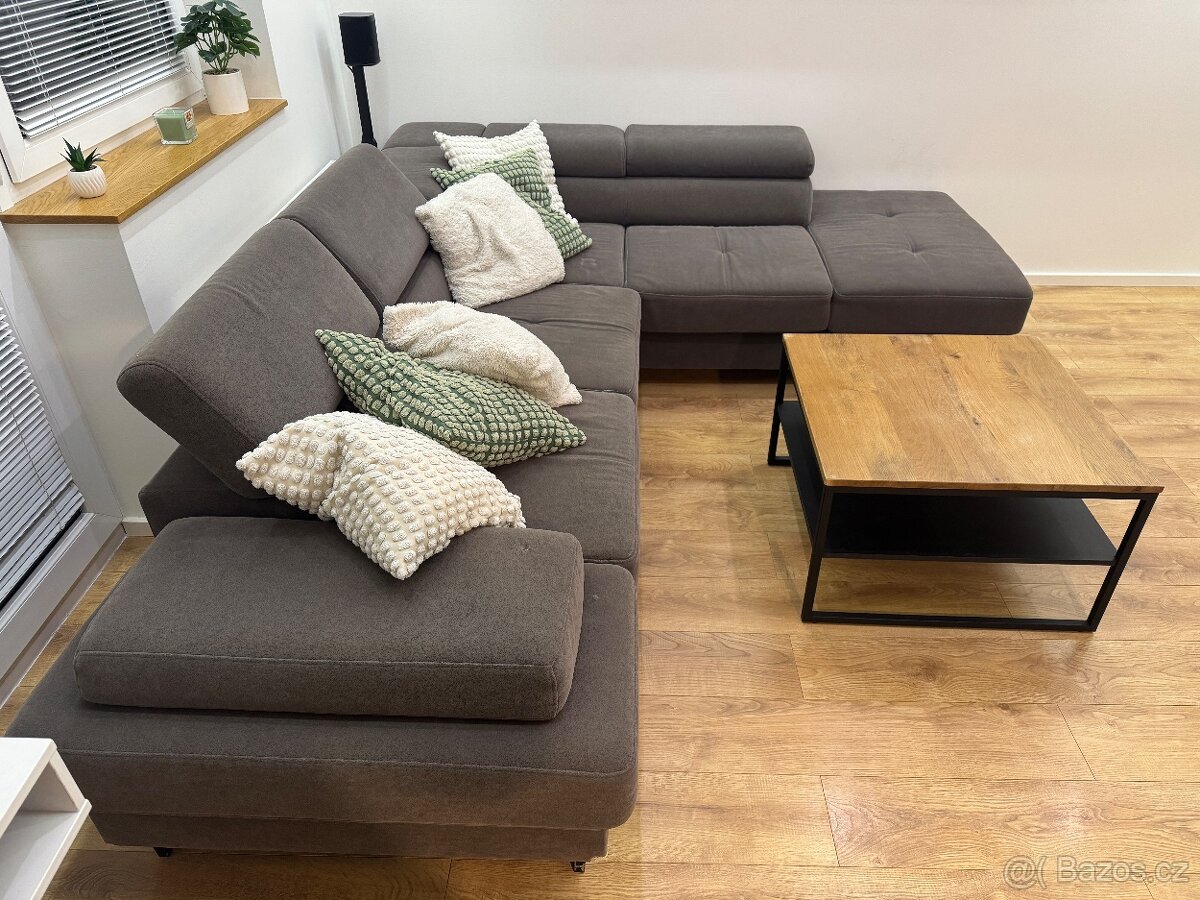 Rozkládací sedací souprava do L - 2