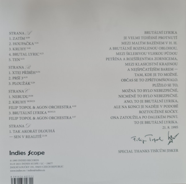 Psí Vojáci - Brutální Lyrika ( 2LP ) - 2