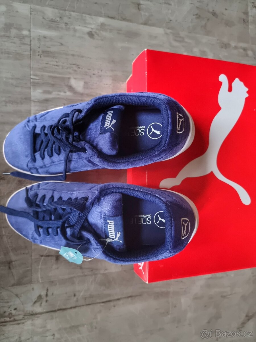 Boty Puma velvet blue platform vel. 40.5 - 2