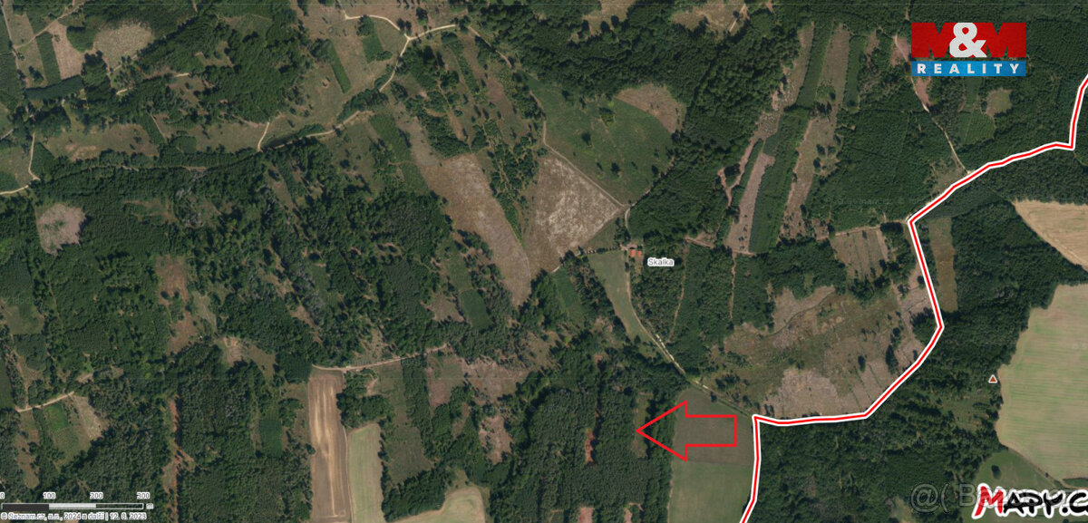 Prodej lesa, 17738 m², Jetětice - 2