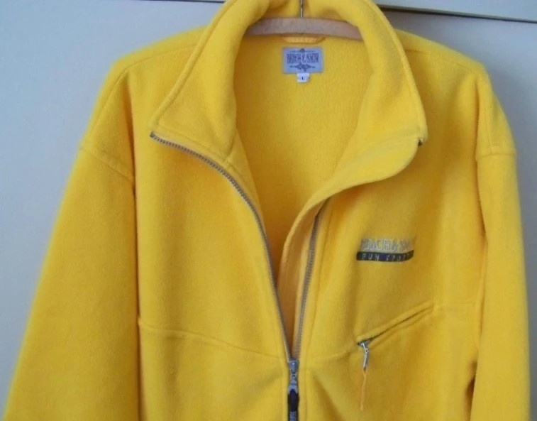 Žlutá pánská flísová mikina, vel.L - 2