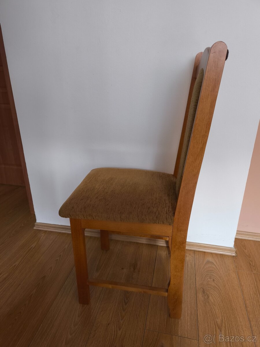 Dřevěné židle s čalouněním - 2 ks - 2