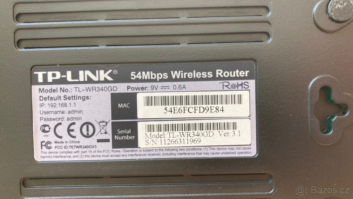 WiFi router TP-LINK TL-WR340GD - 2