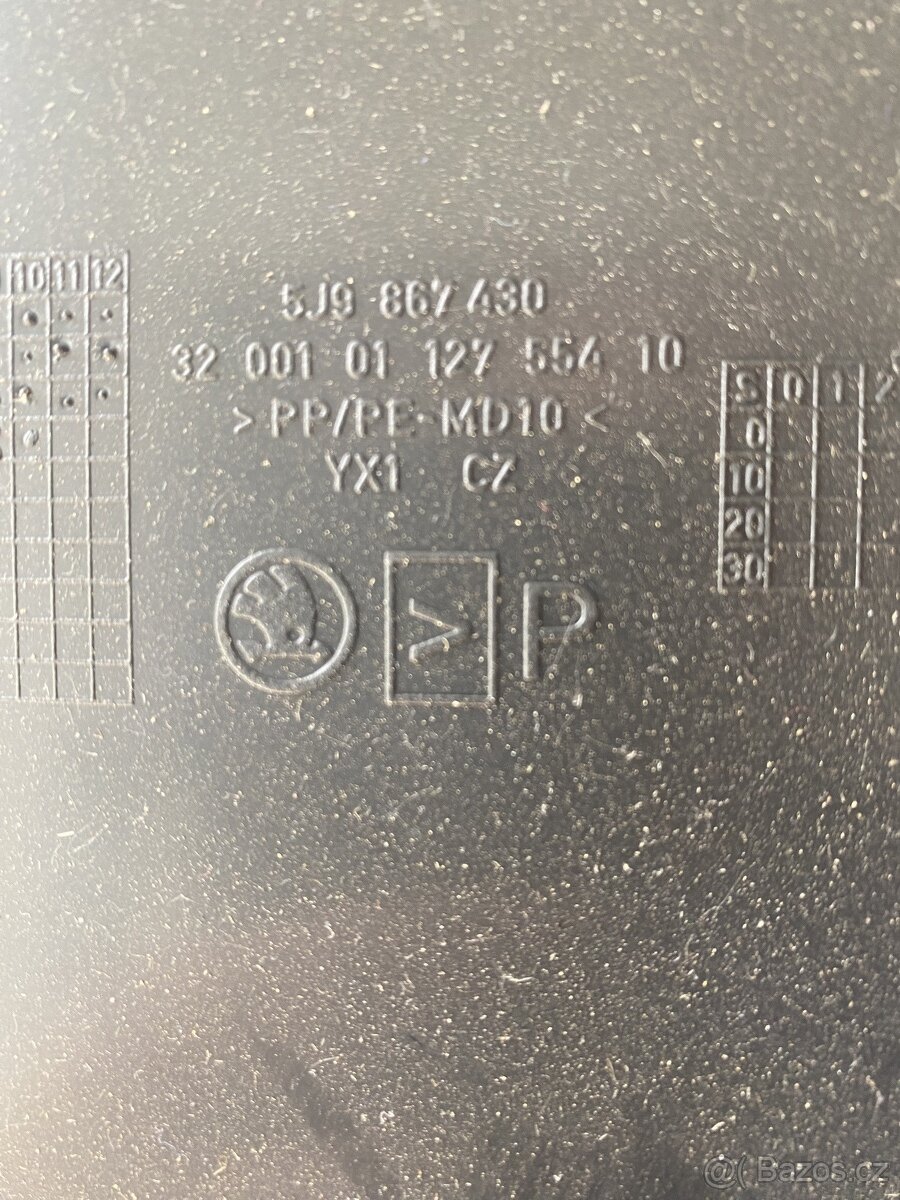 5j9867430 tapec kufru Fabia 2 Combi nový díl - 2