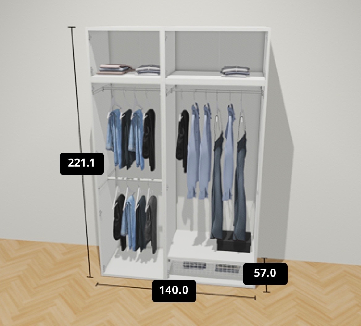 IKEA PLATSA - šatní skříň - 2