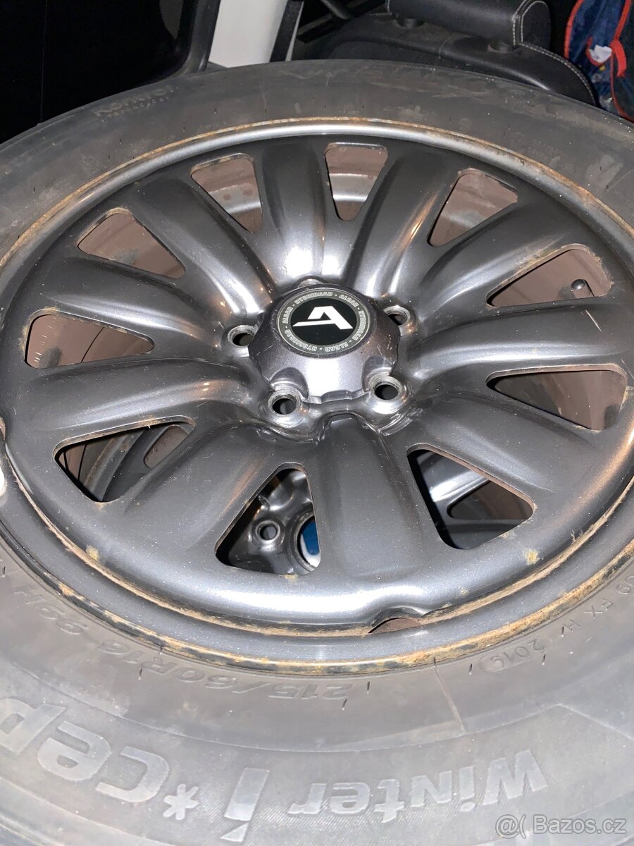 Hybridní disky 16” 5x112 a zimní pneu 215/60/R16 - 2