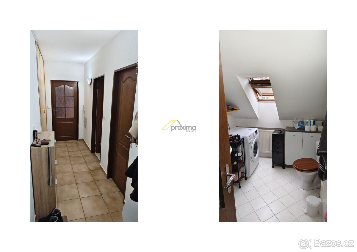 Pronájem podkrovního bytu 2+kk, 60 m2, Rudolfovská tř., Česk - 2