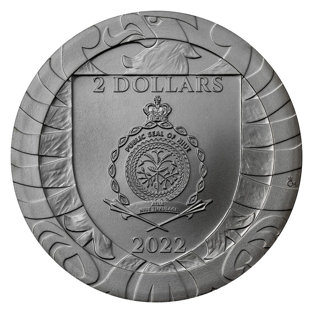 PRODÁM STŘÍBRNOU 1 Oz MINCU ČESKÝ LEV 2022 RUTHENIUM - 2