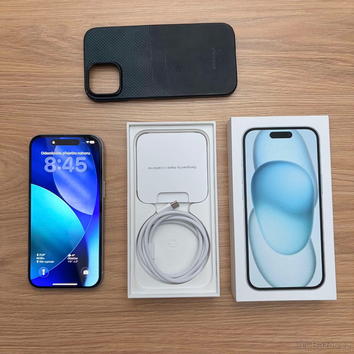iPhone 15 256 GB (modrý, plně funkční, baterie 83 %) - 2