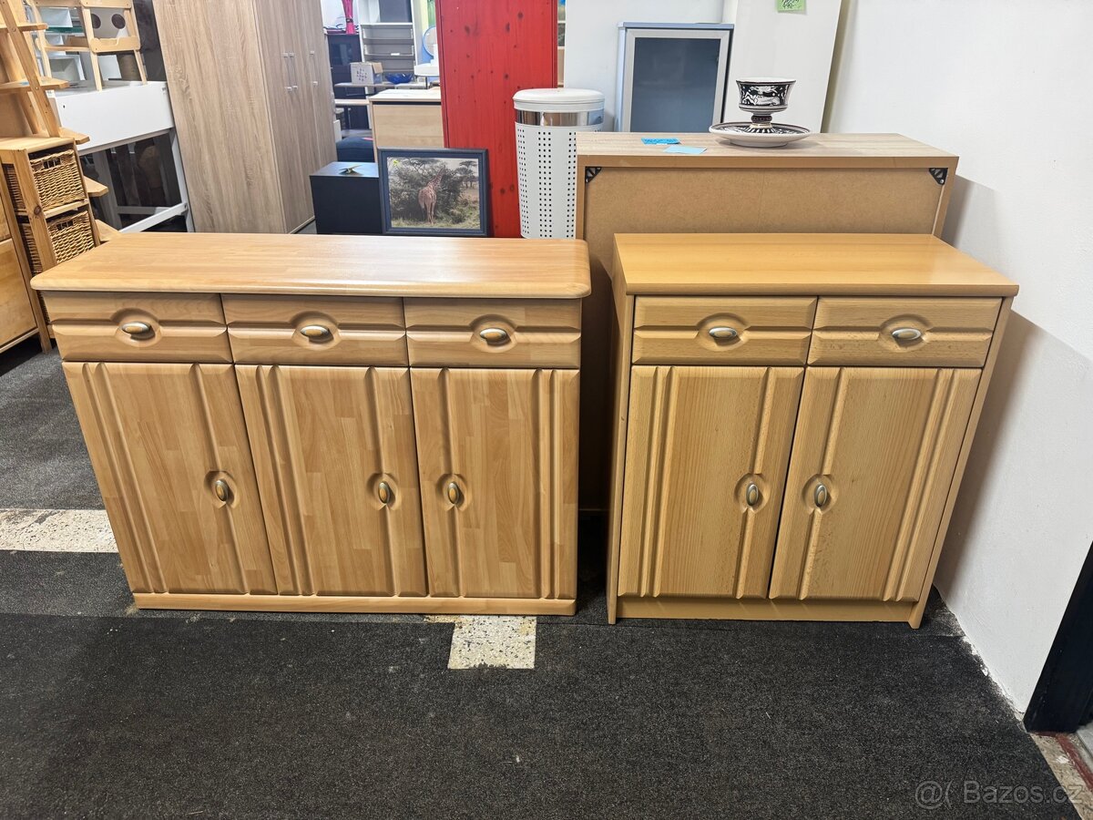 Hezká komoda se šuplíky a dveřmi dekor Buk - 2