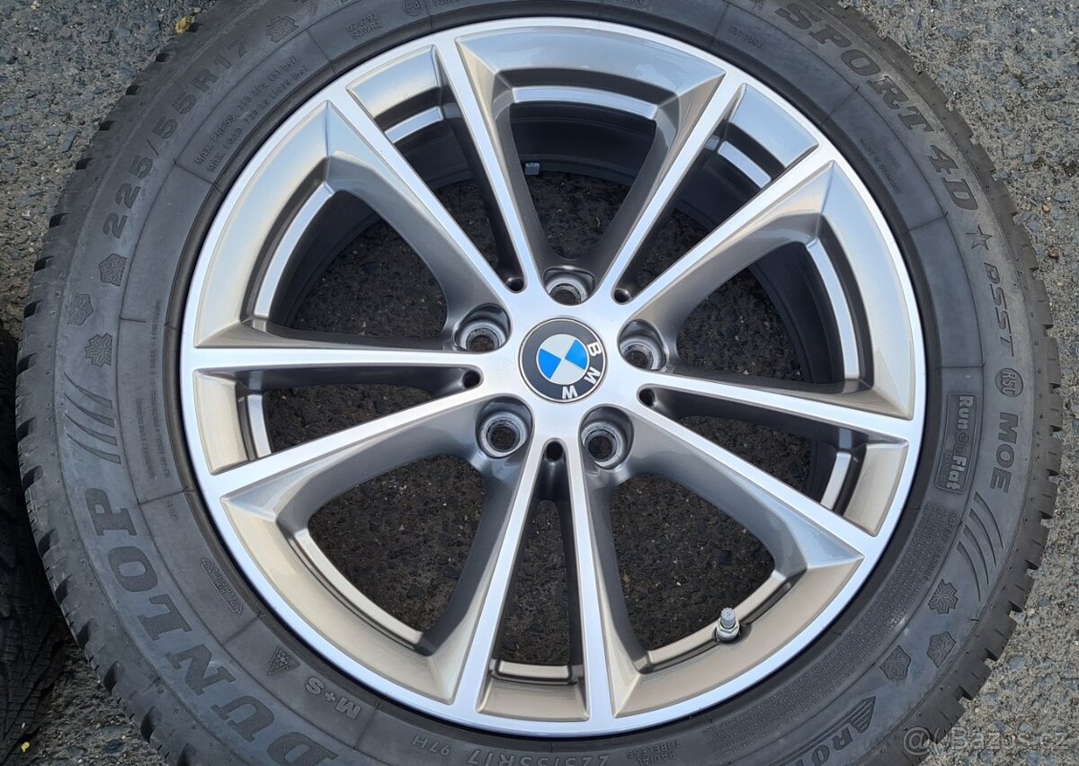 TOP Orig. Alu kola BMW 5 G30, Dunlop 225/55R17, 4x7mm - 2
