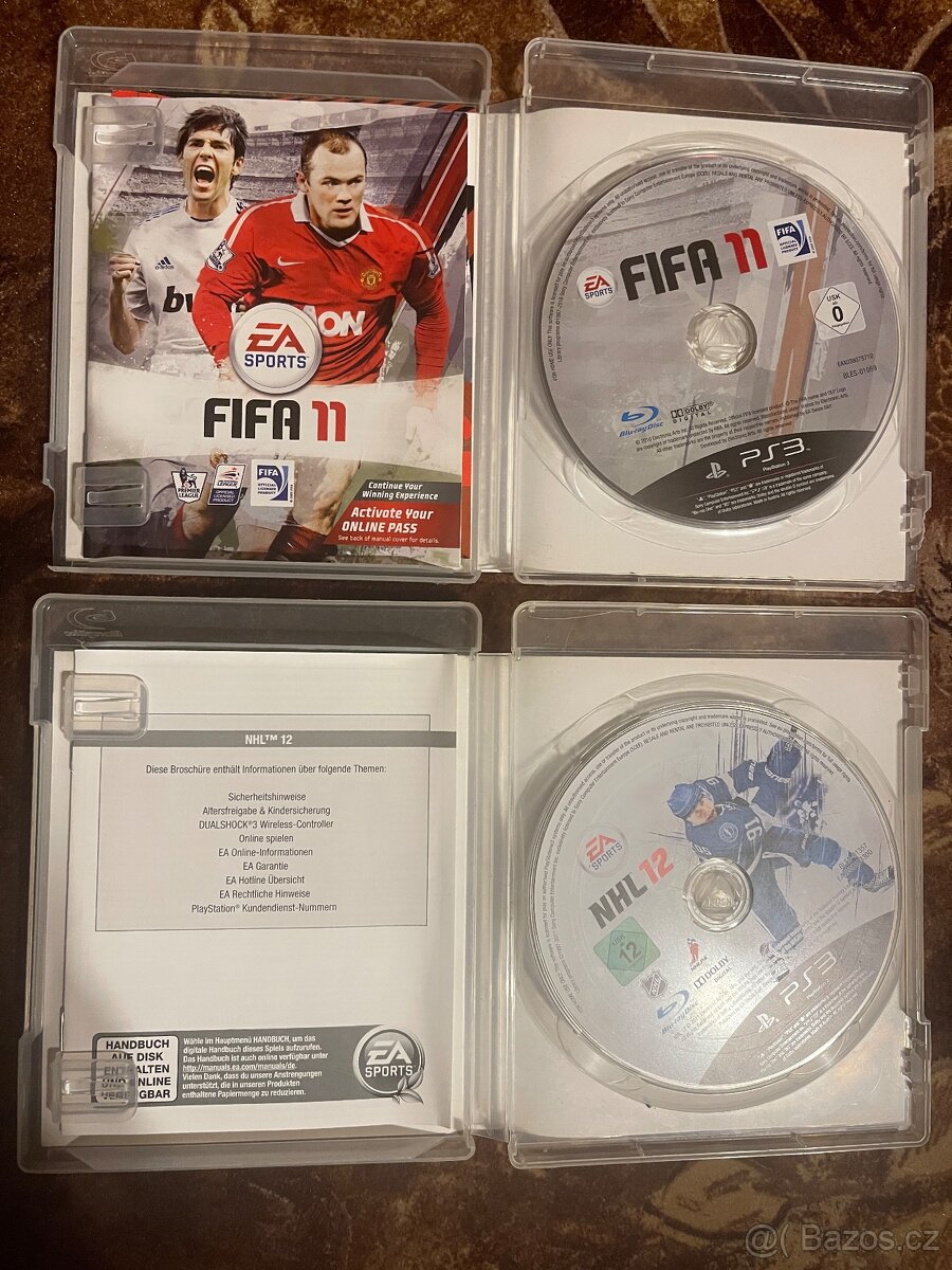 PS3 hry 2ks - NHL 12 a FIFA 11 (včetně češtiny) - 2