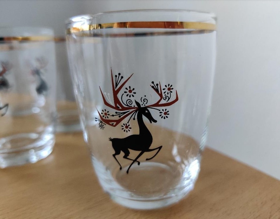 Retro malé likérové sklenky ( 100 ccm/ml) - 2