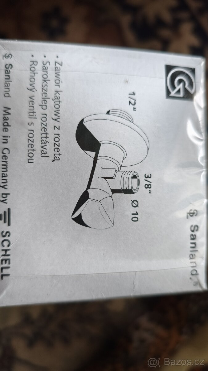 ROHOVÝ VENTIL S ROZETOU - 2