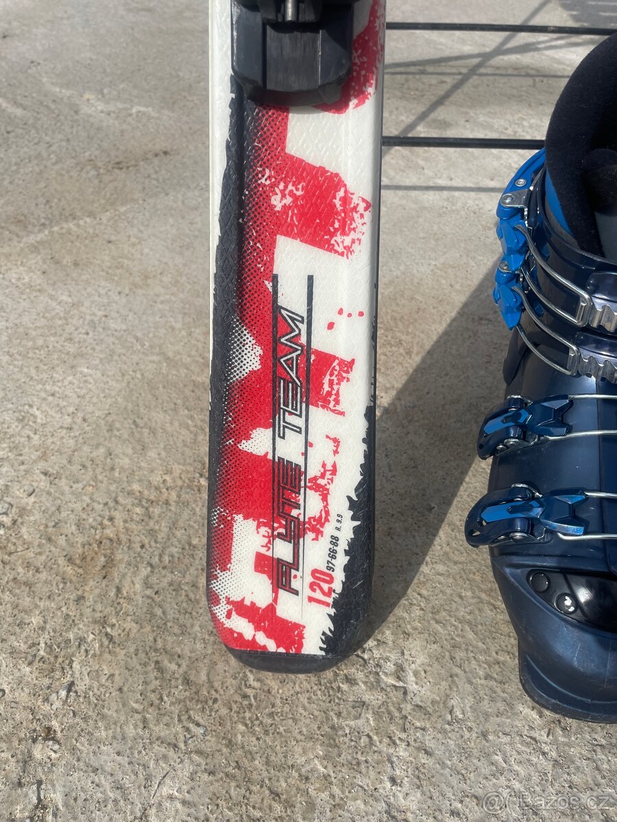 Detske lyze + boty, cca 11 rokov - 2