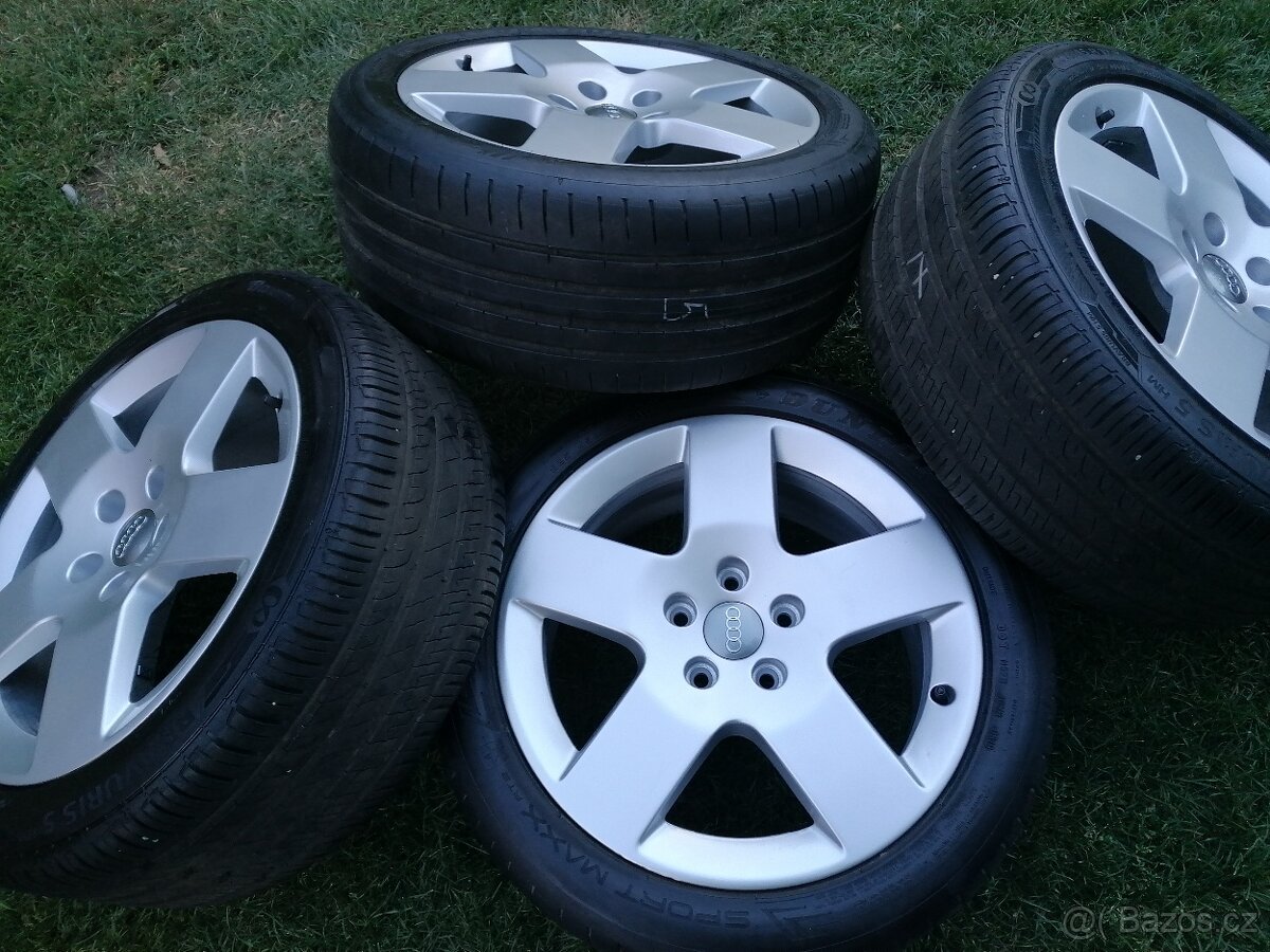 17alu komplet originál Audi - 2