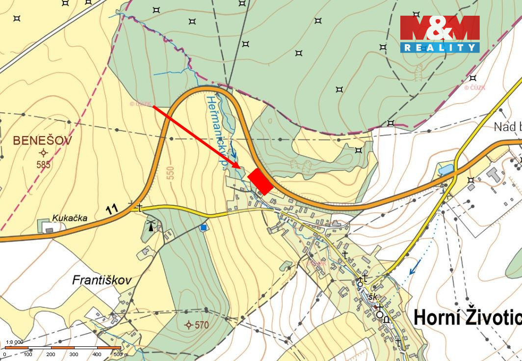 Prodej pozemku, zahrada, 3410 m², Horní Životice - 2