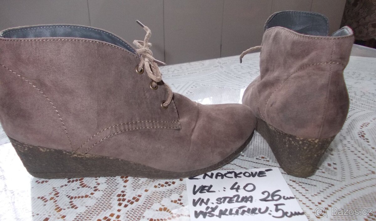 ZNAČK.KOŽ. NAZOUVÁKY+ZDRAV..OBUV+kož. letní boty-dám. - 2