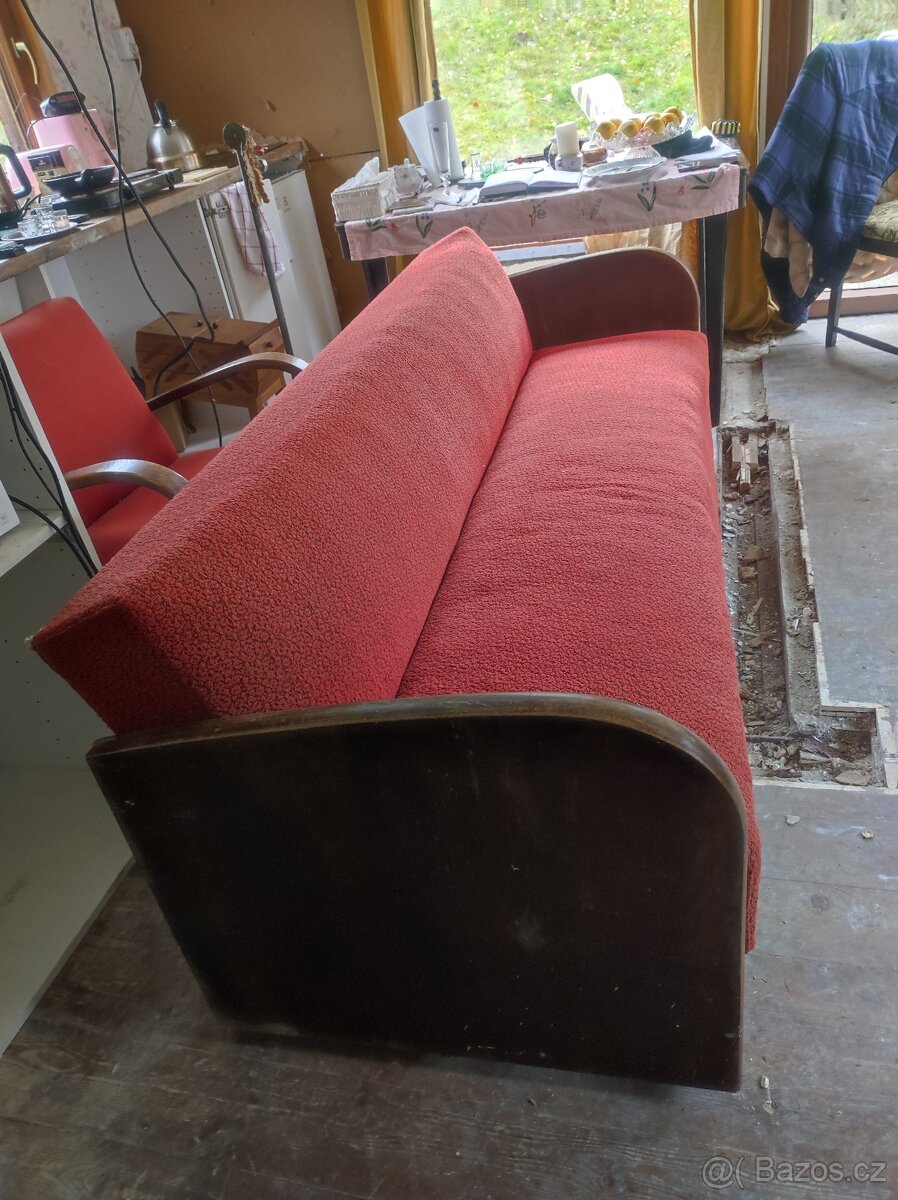 Rozkládací gauč Halabala - 2