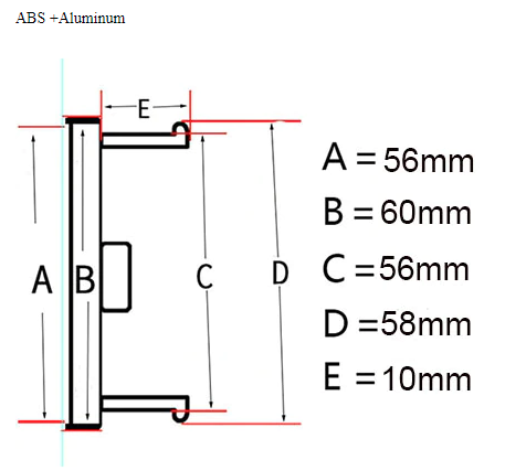 Krytky alu disků FORD, stříbrný mat, 60mm - 2