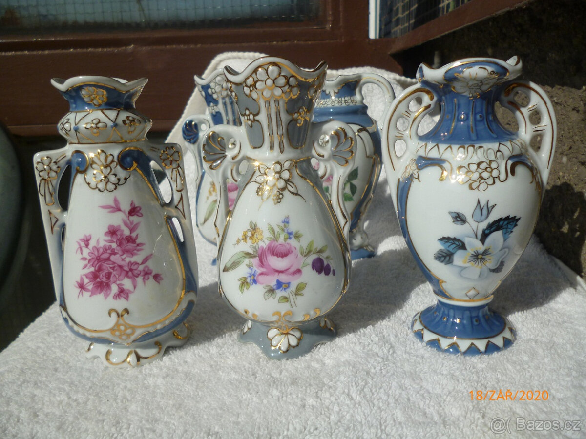 Staré vázičky 4ks Royal dux - 2