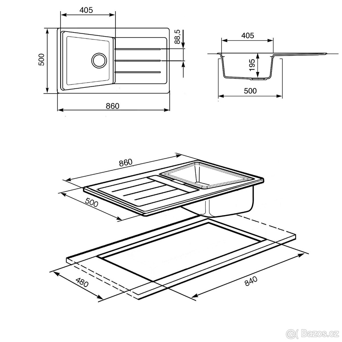 Kuchynský dřez Smeg - 2